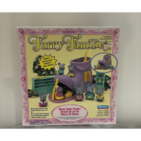 Rare 1993 Furry Families Playmates Playset- Factory sealed - Picture 1 of 6